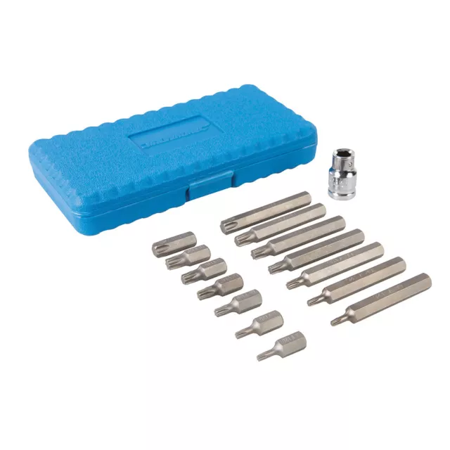 COFFRET DE 15 EMBOUTS TORX COURTS 30mm ET LONGS 75mm de T20 à T55