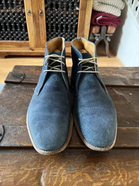 LOAKE ANDREW CHUKKA Boot - Blue Suede. UK Size 8 £24.99 - PicClick UK
