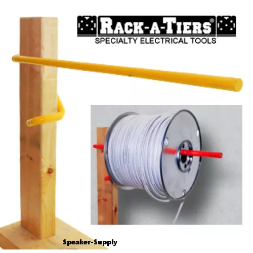 RACK-A-TIERS ELECTRICIANS WALL Stud Cable Caddy Wire Spool Reel