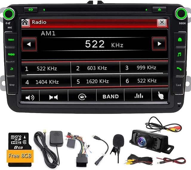 8" Car Stereo GPS MAP DVD Player for VW Passat JETTA PASSAT Yeti Golf Polo CAM