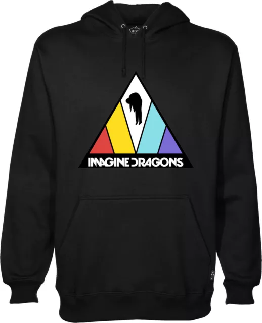 Felpa con Cappuccio degli IMAGINE DRAGONS unisex taglie adulto e bambini v2
