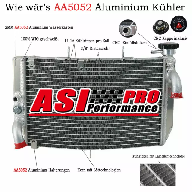 Aluminium Rennsport Kühler Für Honda CBR600 F4i 2001-2007 2001 2002 2004 2005