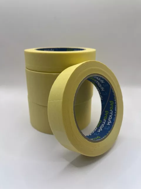 Masking Tape Pro-Mask 1" & 2" 25/50mm Genuine 110 Degree Low Bake -  1 Roll each