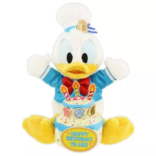 Japan Tokyo Disney Resort Store Donald Birthday Plush Toy 2024