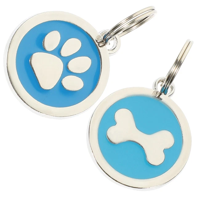 2 pz marca cane targhette con nome per cuccioli marchi collare per gatti