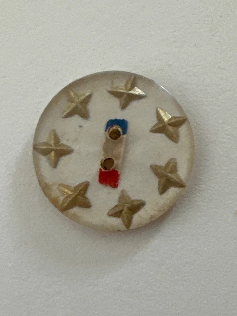 Lot De Boutons Plats 2 Trous En Résine Acrylique - Diamètre 18 Mm - Couleur Beige - Fabrication Française - Neuf