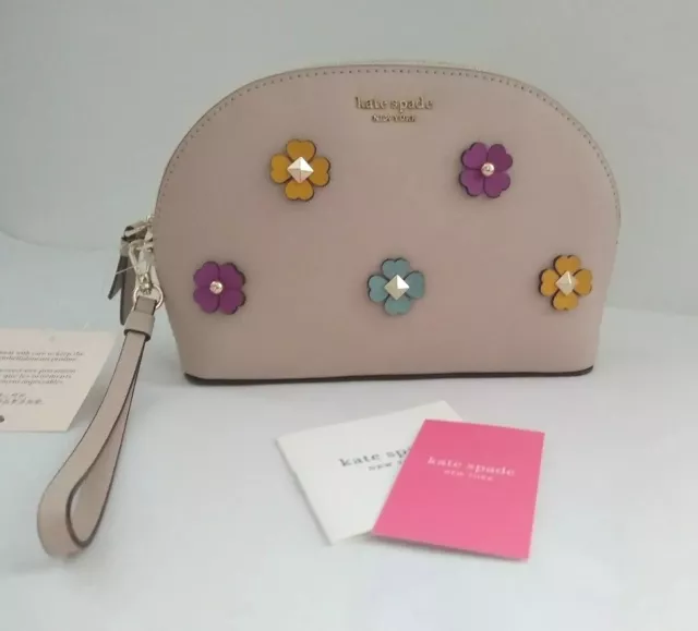 Kate Spade Cameron Street Spade Flower Cosmetic Case - Warm Beige