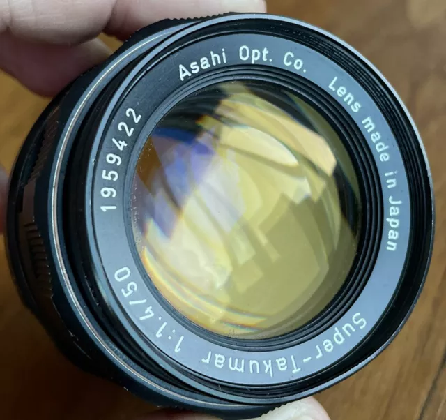 Vintage Pentax Super Takumar 50mm f/1.4 manual focus M42 Excellent Condition