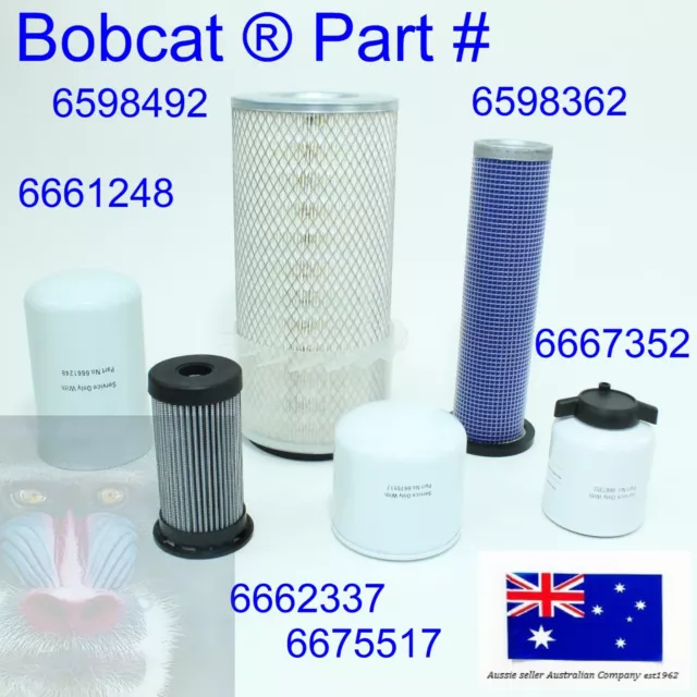 fits Bobcat Filter Kit S150 S160 6598362 6598492 6675517 6667352 6661248 6692337