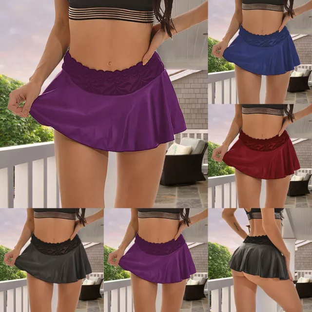 Sexy Women Micro Mini Skirt Schoolgirl Pleated Shorts Summer Short Dress Skirts