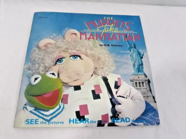 Vtg MUPPETS TAKE MANHATTAN MBR 710 Muppet Music Read Along Book TESTED