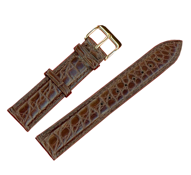 Bracelet Alligator Véritable 24mm Pour Breitling - Couleurs Noir, Marron, Bleu - Neuf Suisse
