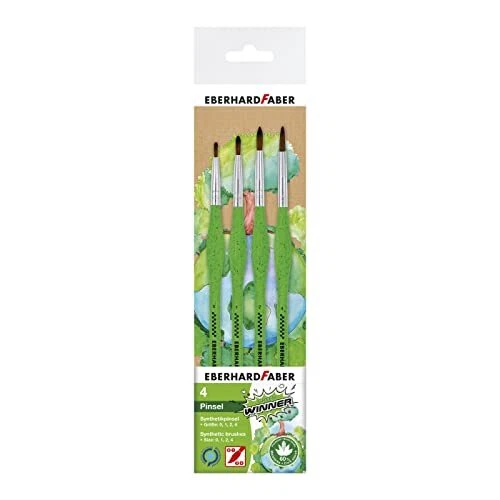 EBERHARD FABER Green Winner Pinsel-Set, 4-teilig NEW