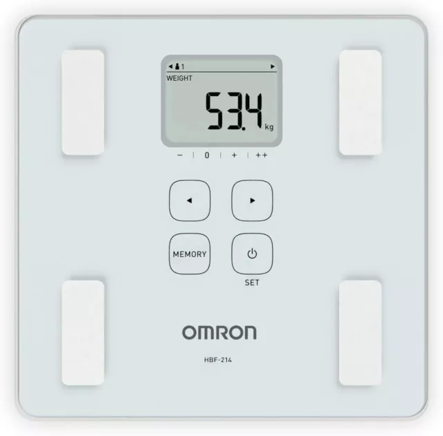 Omron HBF 214 Digitaler Ganzkörper-Analysemonitor mit 4 Benutzer- und...