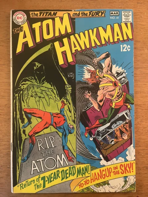 The Atom & Hawkman #41 1969 Silver Age Vintage DC Comic