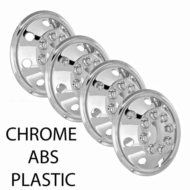 16" fits Iveco Daily Chrome Wheel Trims Van Hub Caps x4 NOT TWIN WHEEL