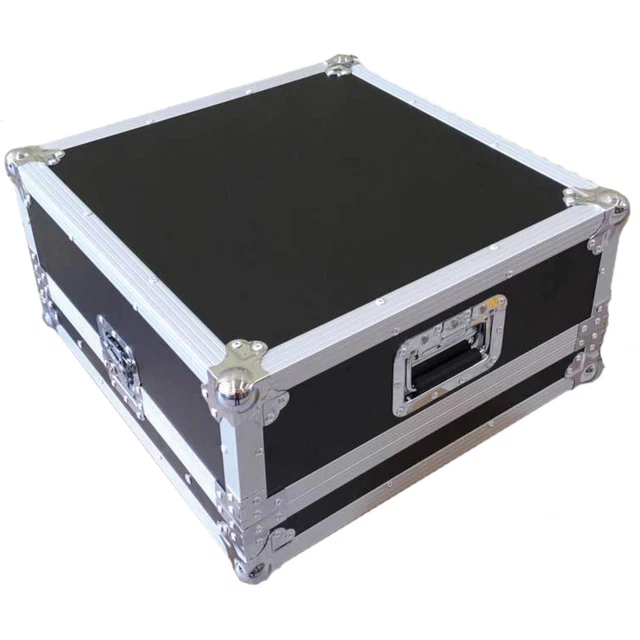 BST FL-MIXER 12U Flightcase for Mixing Desk Mixer Rack Case Black Plywood