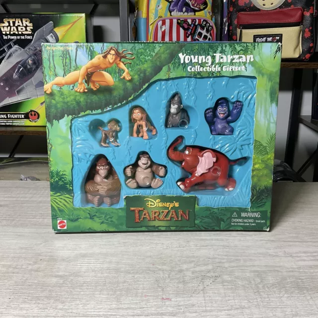 Vintage 1999 Mattel: ArcoToys - Disney's Young Tarzan - Gift Set w/7 Figures