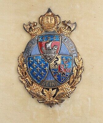 PARIS conseil municipal modèle 1919 Paul BRANDT croix 1918 Insigne de fonction 