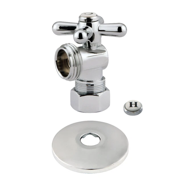 Kingston Brass CC1200.XK 2"H Quarter Turn Angle Stop Valve - Chrome
