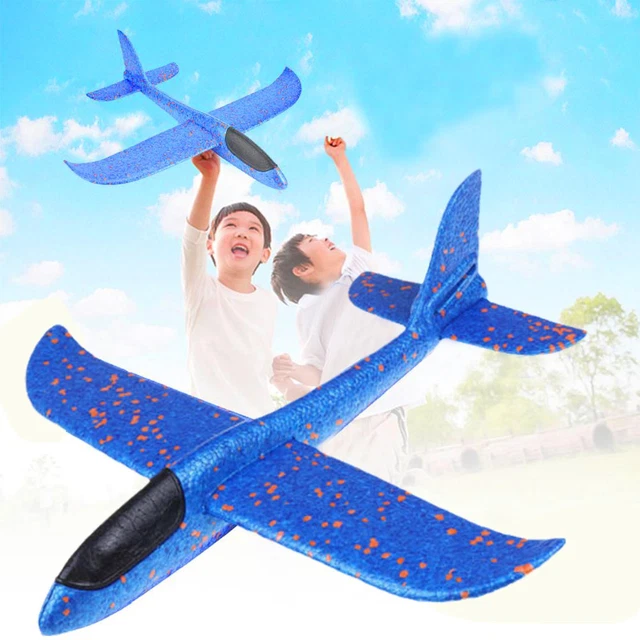 Avion Polystyrene Planeur YOSOO Planeur En Mousse Lancement Manuel-Jouet Planeur Avec Ailes Parachute Sport