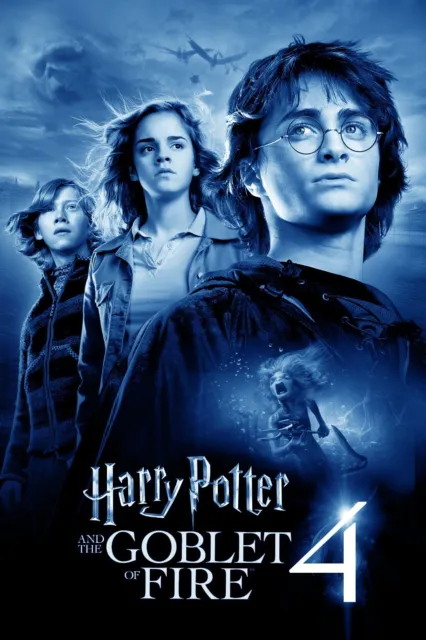 Harry Potter And The Goblet Of Fire Movie Poster Premium Wall Art Size A5-A1