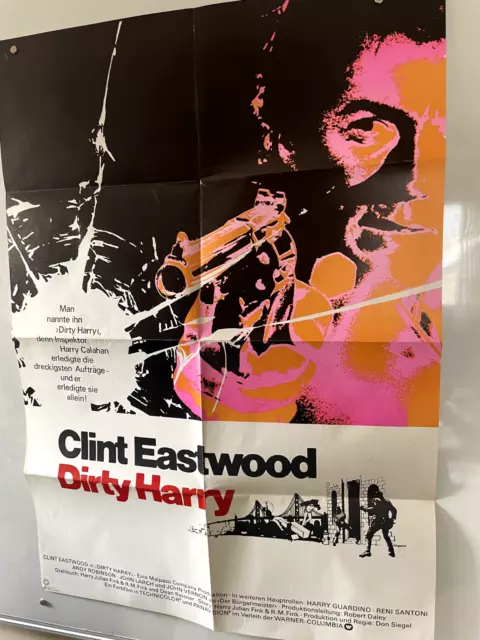 Original WA Filmposter "Dirty Harry" (1971 - Clint Eastwood)
