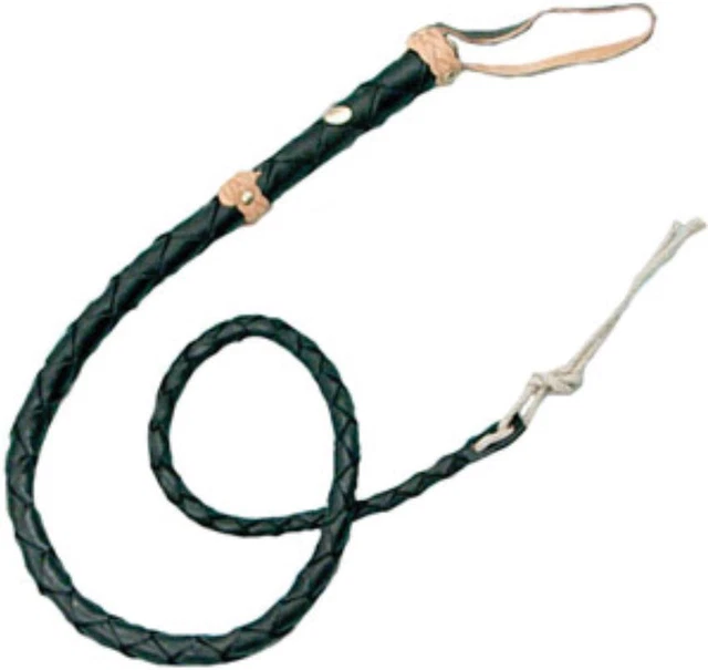 Denix Mini Top Grain Bullwhip Brown/Black Spanish Leather Construction - OC007