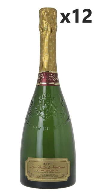 lOT DE 12 BOUTEILLES DE CREMANT DE BORDEAUX 100% MUSCADELLE