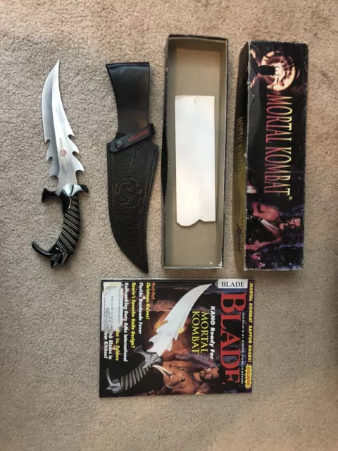 MORTAL KOMBAT KANO Knife Raptor With Blade Magazine December 1995 Gil  Hibben $300.00 - PicClick