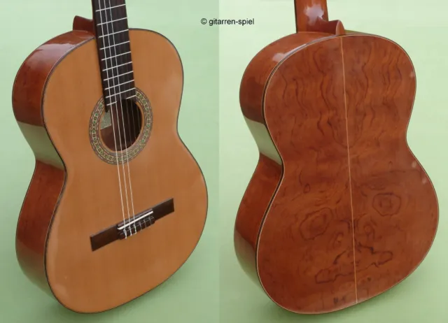 Edle 4/4 Spanische Gitarre Antonio Lorca Mod. 10 massive Zederndecke Bubinga Top