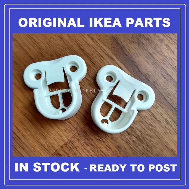 IKEA PAX WARDROBE Brackets Clips For Komplement Hanging Rail White