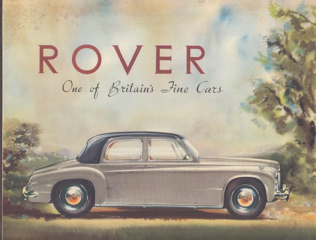 1954 Rover sales folder Model 75 Model 90