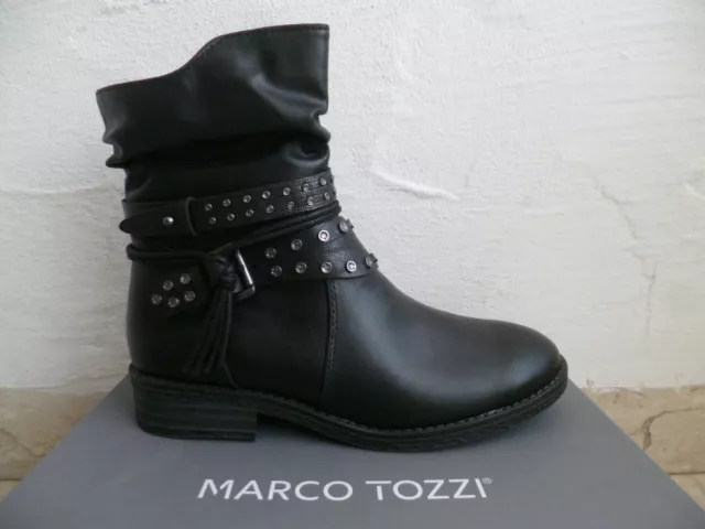 Marco Tozzi Bottes Bottines pour Femmes Bottines Bottes Noir Neuf