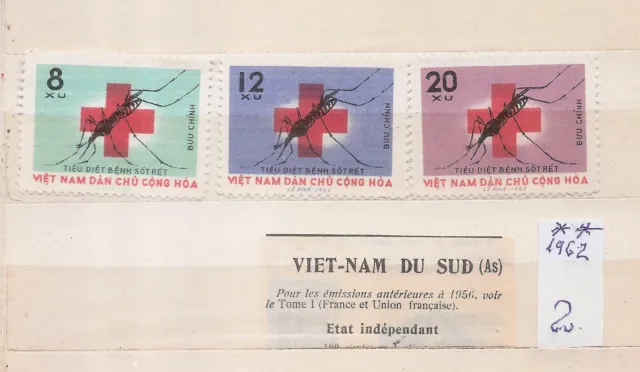 Vietnam - 1962 Malaria Eradication MNH ( Alb.38 - 2 )