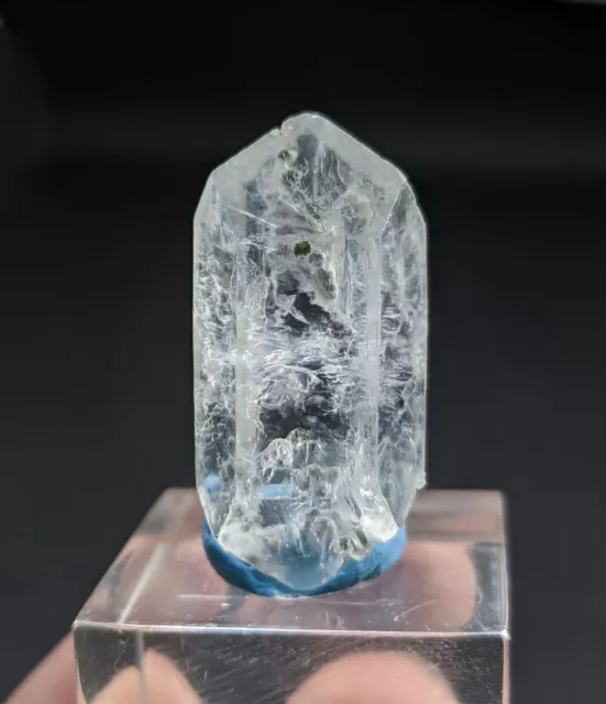 Natural double Terminated Quartz crystal with Biotite mica inclusion, Pakistan.