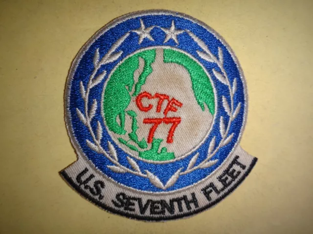 Vietnam War US Navy 7th SEVENTH FLEET CTF-77 Patch
