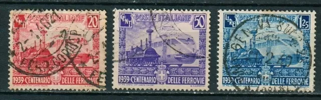 REGNO 1939 Centenario delle ferrovie italiane  serie usata