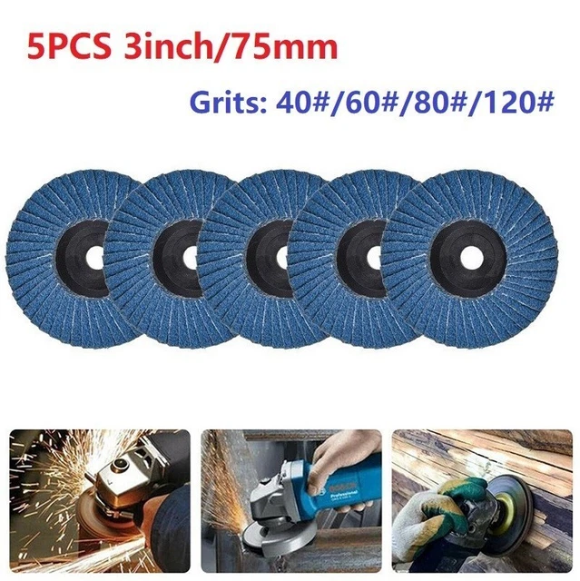5tlg. Meules Roues Zirkonium Corindon 3 Pouces 40-120 #40 /60/80/120 #