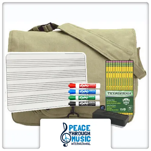 $138 Charitable Donation For: Mobile Music Teacher Kits for Refugees