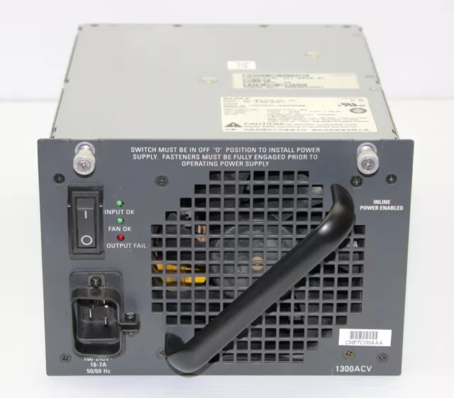 Cisco/Sony | 341-0038-01 | APS-190 Catalyst 4500 series 1300W AC Power Supply