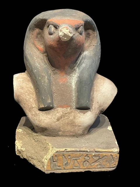 ANCIENT EGYPTIAN HEAVY STONE GODDESS HORUS STATUE - 664 - 332bc (2) EUR ...