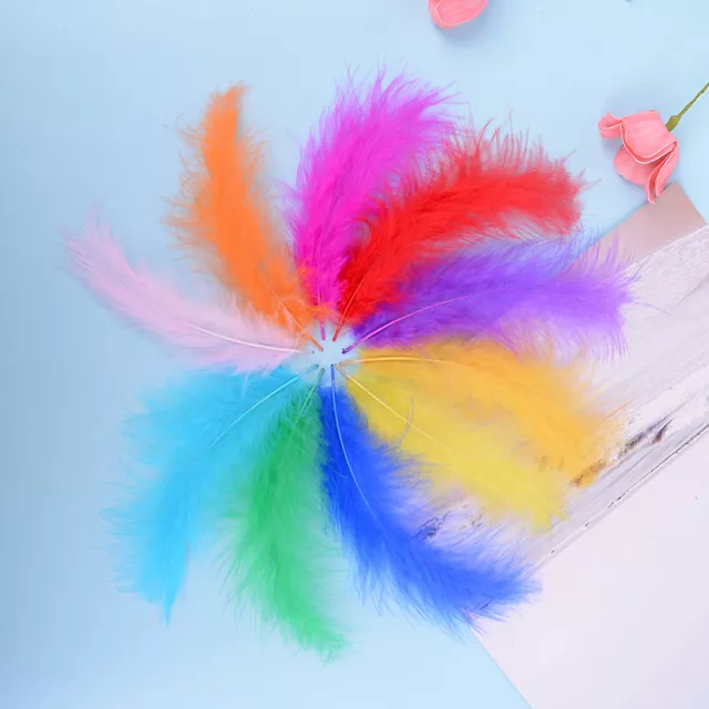 50pcs/set turkey feathers 10-15cm chicken plumes for carnival diy craft de.Bdm