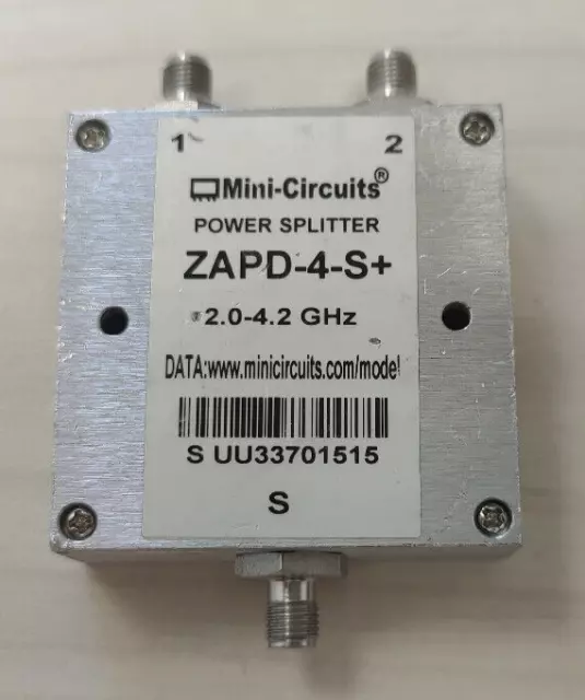 Mini Circuits 2-Way Power Splitter ZA4PD-4-S+ Used  2- 4.2 GHz SMA