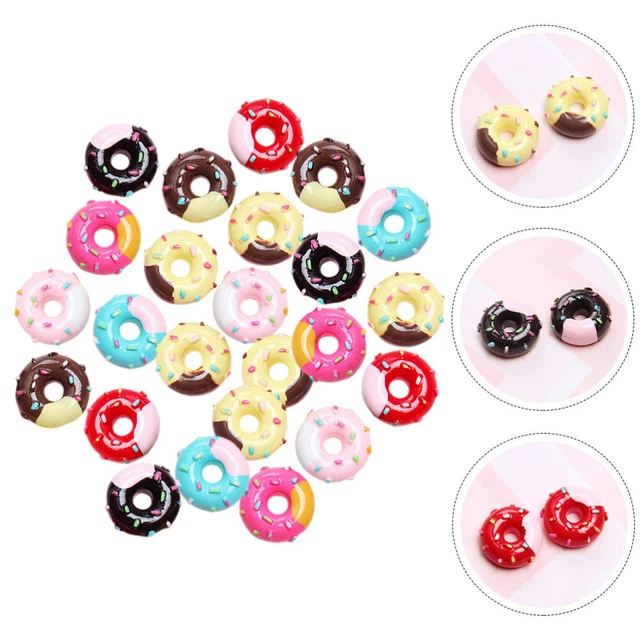30pcs simulation beignet charms artisanat Clip de fabriquant des