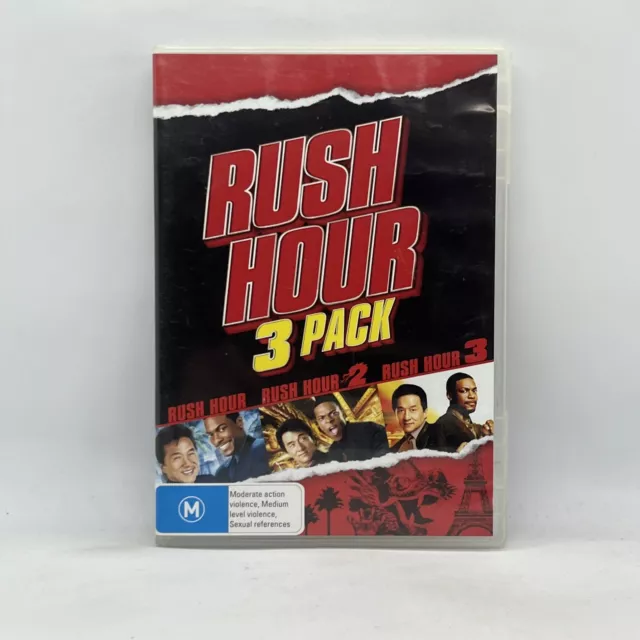 RUSH HOUR 1 2 3 One Two Three Triple Pack Jackie Chan DVD Movie R4