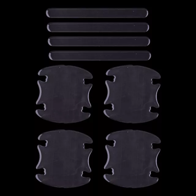 8pcs Car Clear Door Handle Bowl Sticker Protector Anti Scratch Cover Accessories