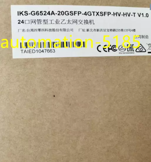 1PCS IKS-G6524A-20GSFP-4GTXSFP-HV-HV-T MOXA New fedex or DHL