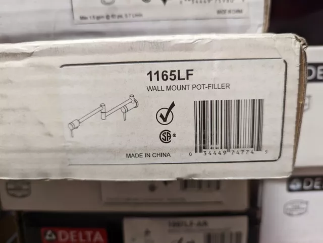 Delta 1165LF 8 1/8" Contemporary Wall Mount Pot Filler