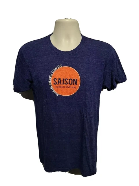 Allagash Brewing Company Saison Belgian Style Ale Adult Medium Purple TShirt